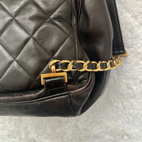Chanel Chocolate Brown Vintage Lambskin Backpack - Picture 9 of 15